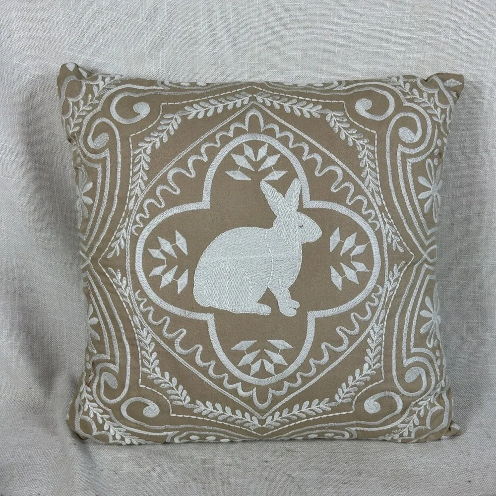 Pier 1 Imports Easter Bunny Throw Pillow 15